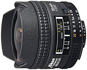 Nikon フィッシュアイレンズ Ai AF fisheye Nikkor 16mm f/2.8D フルサイズ対応(中古品)