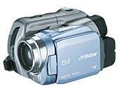 JVCケンウッド ビクター 液晶付デジタルビデオカメラ アクアブルー GR-DF590-A(中古品)