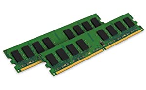 【Kingston(キングストン)】 デスクトップ用増設メモリ 2GB(1GB×2枚組) DDR2-667(PC2-5300) (中古品)