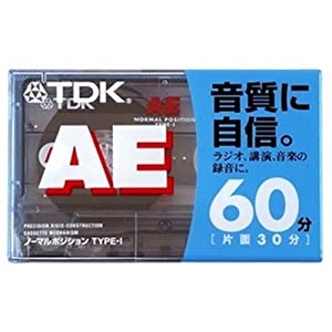 TDK オーディオテープ AE 60分 AE-60G(中古品)
