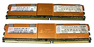 日本アイ・ビー・エム 2x1GB PC2-5300 CL5 DDR2 Chipkill FBDIMM 39M5785(中古品)