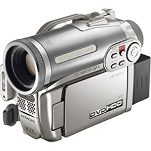HITACHI ハイブリッドDVDカメラ DZ-HS303 Wooo シャンパンシルバー DZ-HS303-S(中古品)