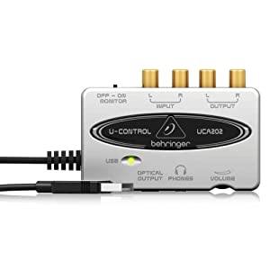 ベリンガー 2入力2出力 デジタル出力搭載USBオーディオインターフェース ホワイト UCA202 U-CONTROL(中古品)