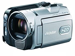 JVCケンウッド ビクター Everio エブリオ ビデオカメラ ハードディスクムービー 40GB GZ-MG575-S(中古品)