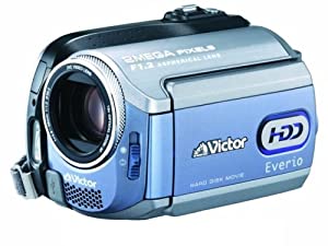 JVCケンウッド ビクター Everio エブリオ ビデオカメラ ハードディスクムービー 30GB GZ-MG255-A(中古品)