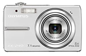 OLYMPUS デジタルカメラ CAMEDIA (キャメディア) FE-240 シルバー(中古品)