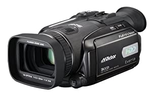 JVCケンウッド ビクター Everio エブリオ ビデオカメラ ハイビジョンハードディスクムービー 60GB GZ-HD7-B(中古品)