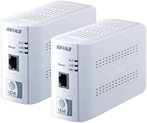 BUFFALO UPA方式 PLCアダプタ セットモデル PL-UPA-L1/S(中古品)