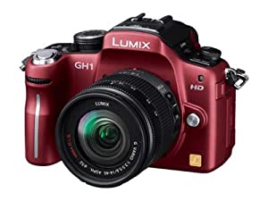 パナソニック デジタル一眼カメラ GH1 レンズキット コンフォートレッド DMC-GH1A-R(中古品)