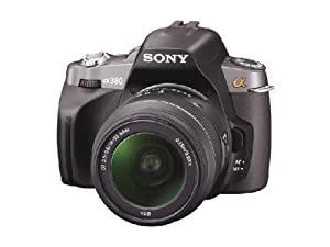 ソニー SONY デジタル一眼レフカメラ α380 ズームレンズキット ブラック DSLRA380L(中古品)