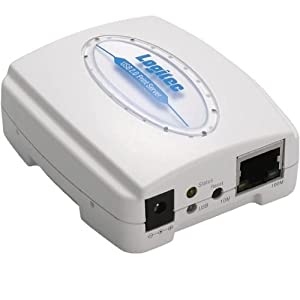Logitec プリントサーバ USB2.0接続 LAN-PS/U2A(中古品)