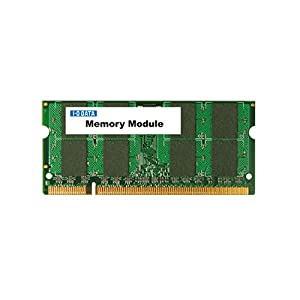 I-O DATA メモリー 増設 ノートPC用 PC2-5300(DDR2-667)対応 200ピン S.O.DIMM SDX667-512MA(中古品)