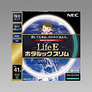 NEC 丸形スリム蛍光灯(FHC) LifeEホタルックスリム 41形 昼光色 FHC41ED-LE-SHG(中古品)
