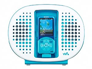 SONY ウォークマン用ドックスピーカー 防水仕様 ブルー RDP-NWR100/L(中古品)