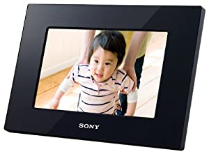 ソニー SONY デジタルフォトフレーム S-Frame D710 7.0型 内蔵メモリー128MB ブラック DPF-D710/B(中古品)