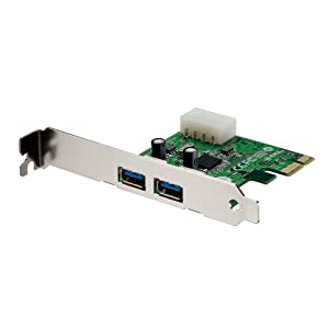 PLANEX USB3.0対応 PCI Express x1(Rev.2)対応 増設ボード(USB2ポート) PL-US3IF02PE(中古品)