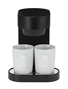 プラスマイナスゼロ ±0 コーヒーメーカー 2カップ ブラック XKC-V110 (ブラック)(中古品)