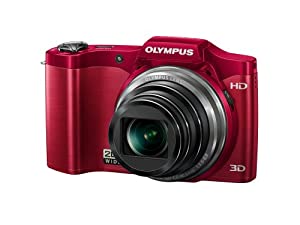 OLYMPUS デジタルカメラ SZ-11 レッド 1400万画素 光学20倍ズーム 広角25mm 3Dフォト機能 SZ-11 RED(中古品)