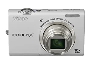 Nikon デジタルカメラ COOLPIX (クールピクス) S6200 ナチュラルホワイト S6200WH(中古品)