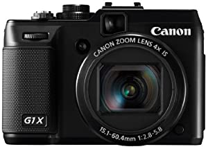 Canon デジタルカメラ PowerShot G1X 1.5型高感度CMOSセンサー 3.0型バリアングル液晶 ブラック PSG1X(中古品)