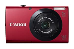 Canon デジタルカメラ PowerShot A3400IS レッド 光学5倍ズーム タッチパネル PSA3400IS(RE)(中古品)