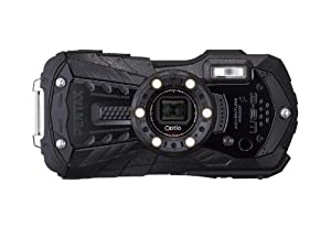 PENTAX 防水デジタルカメラ Optio WG-2 (オールブラック) 約1600万画素 CALSモード OPTIOWG-2BK(中古品)