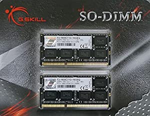 G.Skill F3-1600C11D-16GSQ (DDR3-1600 CL11 8GB×2)(中古品)