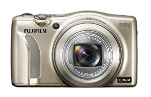 FUJIFILM デジタルカメラ FinePix F800EXR 光学20倍 シャンパンゴールド F FX-F800EXR G(中古品)