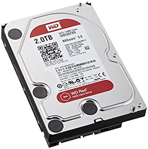 WD HDD 内蔵ハードディスク 3.5インチ 2TB WD Red NAS用 WD20EFRX SATA3.0 5400rpm 3年保証(中古品)