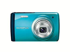 OLYMPUS デジタルカメラ STYLUS VH-410 1600万画素CCD 広角26mm ブルー VH-410 BLU(中古品)