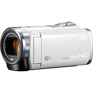 ビクター JVC SD対応 32GBメモリー内蔵フルハイビジョンビデオカメラ (シルキーホワイト)GZ-EX380-W(中古品)