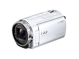ソニー SONY ビデオカメラ Handycam CX535 内蔵メモリ32GB ホワイト HDR-CX535/W(中古品)
