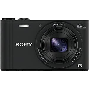 ソニー デジタルカメラ Cyber-shot WX350 光学20倍 ブラック DSC-WX350-B(中古品)