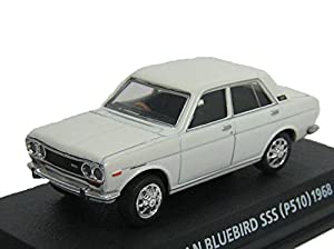 コナミ 1/64 絶版名車コレクションVol.3 日産 ブルーバード SSS (1968) ホワイト(中古品)