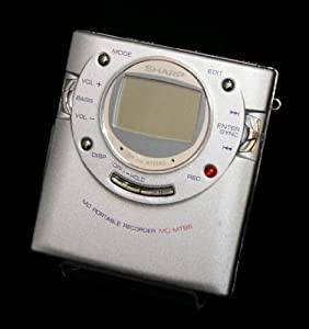 SHARP シャープ MD-MT66-S シルバー ポータブルMDレコーダー （小型MDプレイヤー/再生/録音）(中古品)