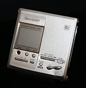 SHARP シャープ MD-MT831-S シルバー ポータブルMDレコーダー （小型MDプレイヤー/再生/録音）(中古品)
