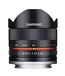 Samyang 8mm F2.8 UMC Fisheye II (ブラック) レンズ Sony Eマウント (NEX) カメラ用 (SY8MBK28-E)(中古品)