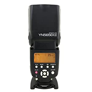 Yongnuo製 Speedlight YN565EX-II Canon専用 TTL機能搭載 スピードライト ストロボ(中古品)