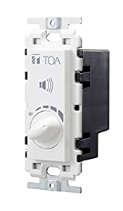 TOA トランス式アッテネーター 壁面埋込型音量調節器 ハイインピーダンススピーカー用 音量調節5段階 AT-063A(中古品)