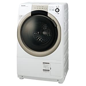 シャープ 7.0kg ドラム式洗濯乾燥機【左開き】ホワイト系SHARP プラズマクラスター洗濯乾燥機 ES-S70-WL(中古品)