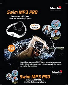 Merlin 水泳時も装着可能 MP3 Bluetooth 防水ヘッドフォン Swim Mp3 Pro(中古品)