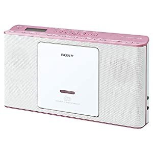ソニー CDラジオ ZS-E80: FM/AM/ワイドFM対応 語学学習用機能搭載 ピンク ZS-E80 P(中古品)