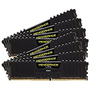CORSAIR DDR4 メモリモジュール VENGEANCE LPX Series 8GB×8枚キット CMK64GX4M8A2133C13(中古品)
