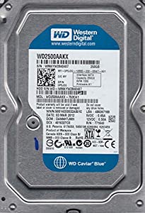 wd2500aakx-753ca1、DCM dannhtjmh、Westernデジタル250?GB SATA 3.5ハードドライブ(中古品)
