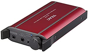 TEAC HA-P50-R ポータブルヘッドホンアンプ DAC搭載 ハイレゾ音源対応 レッド(中古品)