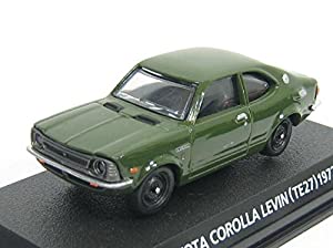 コナミ 1/64 絶版名車コレクション Vol,2 トヨタ カローラレビン 型式TE27 1972 緑(中古品)
