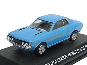 コナミ 1/64 絶版名車コレクション Vol,1 トヨタ セリカ 1600GT 型式TA22 1970 青メタ(中古品)