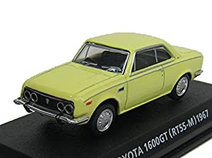 コナミ 1/64 絶版名車コレクション Vol,4 トヨタ 1600GT (コロナGT) 型式RT55-M 1967 黄色(中古品)