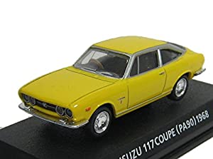 コナミ 1/64 絶版名車コレクション Vol,3 いすず 117クーペ 型式PA90 1968 黄色(中古品)