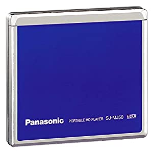 Panasonic ポータブルMDプレーヤー SJ-MJ50-A ブルー(中古品)
